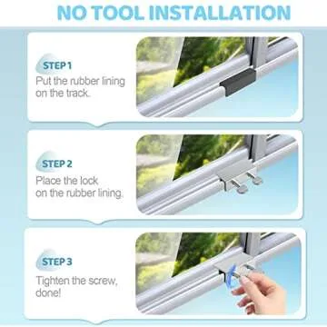 High-Security Sliding Window Locks - 10 Set for Home Safety