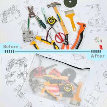 AUSTARK 20 Pcs Waterproof Zipper File Bags for Organization