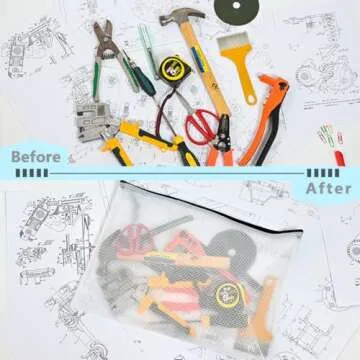 AUSTARK 20 Pcs Waterproof Zipper File Bags for Organization