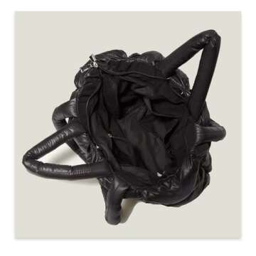 Eillys Women Padded Shoulder Bag Luxury Check Tote Bag Soft Pillow Handbag Quilted Puffy High Capacity Underarm (Green)