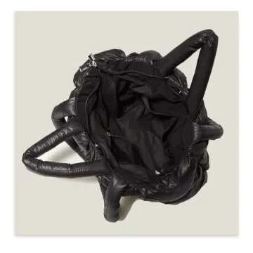 Eillys Women Padded Shoulder Bag Luxury Check Tote Bag Soft Pillow Handbag Quilted Puffy High Capacity Underarm (Green)