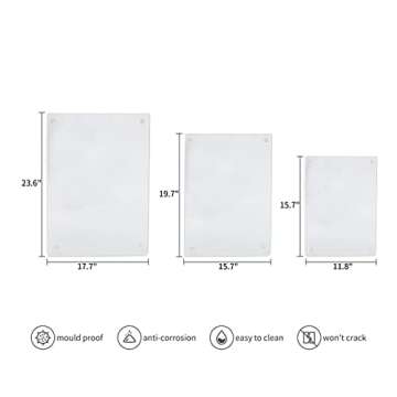 Murrey Home Glass Cutting Board for Kitchen Counter, Tempered Glass Chopping Boards Dishwasher Safe,...