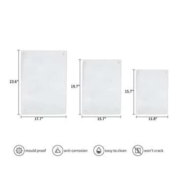 Murrey Home Glass Cutting Board for Kitchen Counter, Tempered Glass Chopping Boards Dishwasher Safe,...