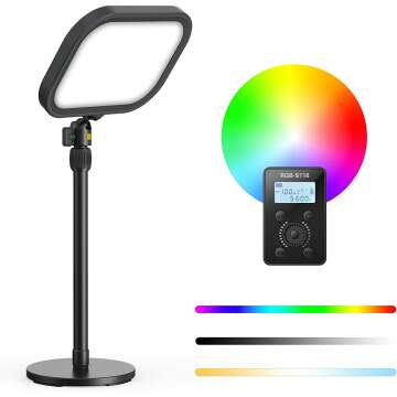 RaLeno Streaming Key Light with RGB & Remote Control