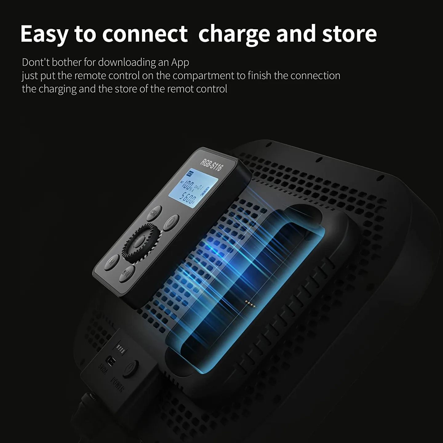 RaLeno Streaming Key Light with RGB & Remote Control