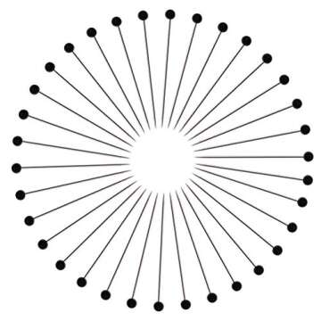 250 Pieces Sewing Pins Ball Glass Head Pins Straight Quilting Pins for Dressmaker Jewelry Decoration, Black