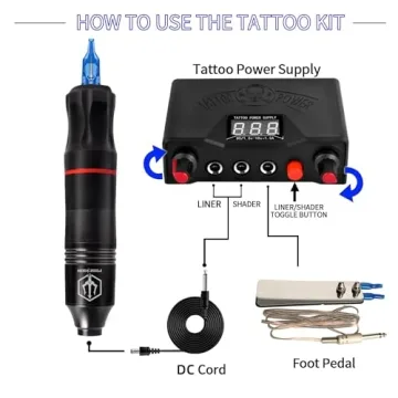 POSEIDON Rotary Tattoo Pen Kit for Beginners