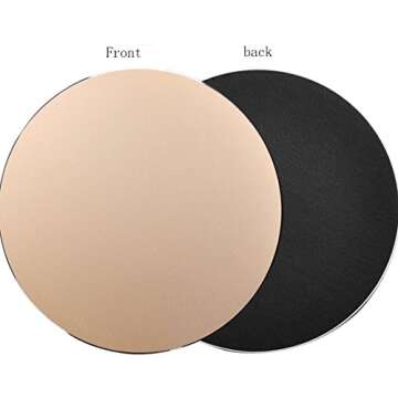 Mouse Pad Aluminum Mouse Pad. Non-Slip Aluminium Alloy Surface for Fast and Accurate Control Rubber ...