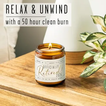 Elegant Retirement Gift Candle for Women - Joyful Scent