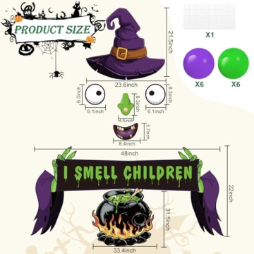 Witch Theme Halloween Trunk or Treat Decorations