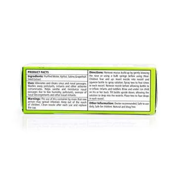Xlear Kids' Nasal Spray, Natural Saline Nasal Spray for Kids with Xylitol, Daily Nasal Decongestant, Nose Moisturizer, 0.75 fl oz (Pack of 1)