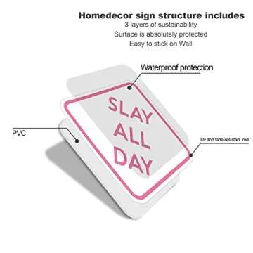Slay All Day Funny Poster for Teen Room Decor