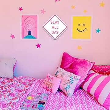 Slay All Day Funny Poster for Teen Room Decor