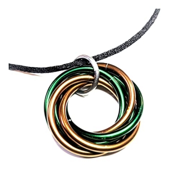 Mobii Necklaces (Multicolor) Pendant Combos, Fidget Infinity Loop Forever Spiral Jewelry (Satin Cord...