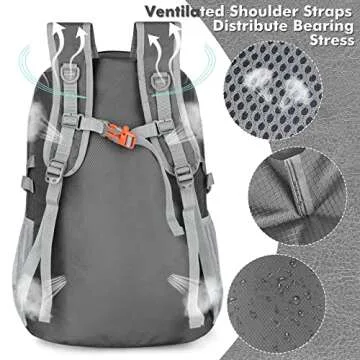 ZOMAKE 30L Lightweight Packable Backpack for Travel