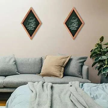 Lenkyin Dark Green Mushroom Farmhouse Decor for Home