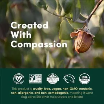 HobaCare 100% Pure, Unrefined Organic Jojoba Oil for Skin & Nails - Moisturizing Body Oil & Face Moisturizer for Dry Skin - Natural Treatment for Hair & Beard Care (8.45 fl oz)