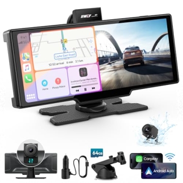 Portable 10’’ Apple Carplay Screen for Your Car - Seamless Wireless Connectivity