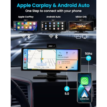 10’’ Wireless Apple Carplay & Android Auto Touch Screen