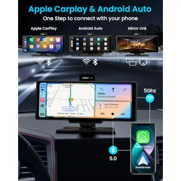 10’’ Wireless Apple Carplay & Android Auto Touch Screen