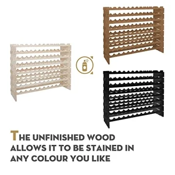 Stylish Smartxchoices 96 Bottles Stackable Wine Rack