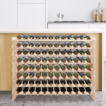 Stylish Smartxchoices 96 Bottles Stackable Wine Rack