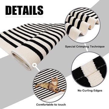 Collive Black and White 3x5 Washable Rug for Indoor Outdoor Decor