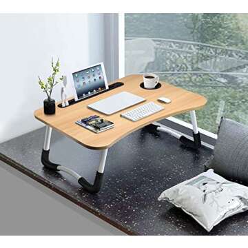Slendor Foldable Laptop Desk for Bed and Couch Comfort