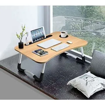 Slendor Foldable Laptop Desk for Bed and Couch Comfort