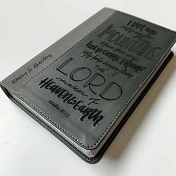 Hand Lettered NIV Bible with Custom Name Engraving