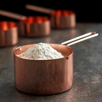 Stylish Copper Stainless Steel Measuring Cups & Spoons Set