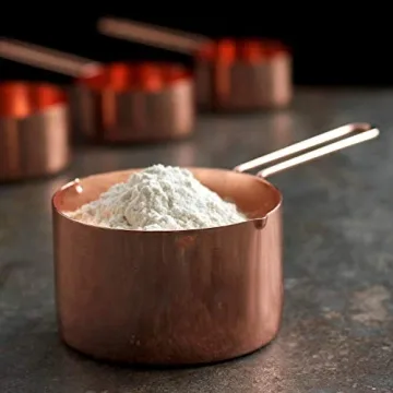 Stylish Copper Stainless Steel Measuring Cups & Spoons Set