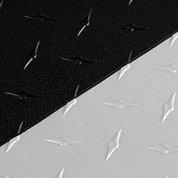 Speedway Garage Floor Diamond Tile, 12 x 12-Inch, Black, 50-Piece Set