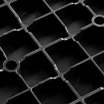 Speedway Garage Floor Diamond Tile, 12 x 12-Inch, Black, 50-Piece Set