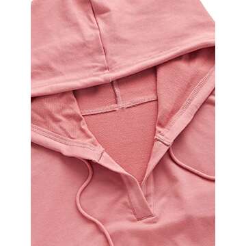 Stylish Verdusa Blush Pink Crop Hoodie for Women