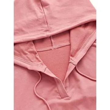 Stylish Verdusa Blush Pink Crop Hoodie for Women