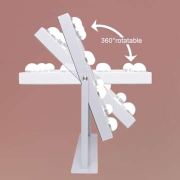 Fenair Lighted Makeup Mirror with Audio and Wireless Charging