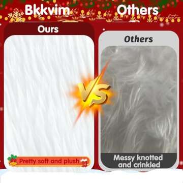 36 Inch Faux Fur Christmas Tree Skirts, White Plush Skirt for Christmas Decorations Xmas Indoor Holiday Party Decor (Small)