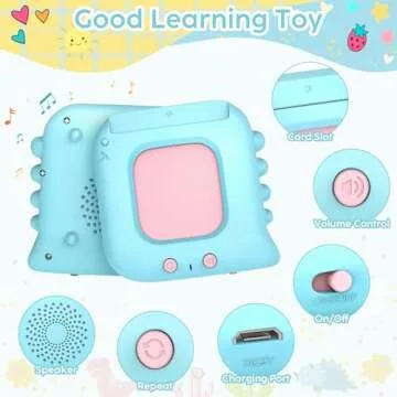 Kids Toddler Talking Flash Cards with 240 Sight Words,Montessori Toys,Speech Therapy,Autism Sensory Toys,Learning Educational Gifts for Age 1 2 3 4 5 Years Old Boys and Girls