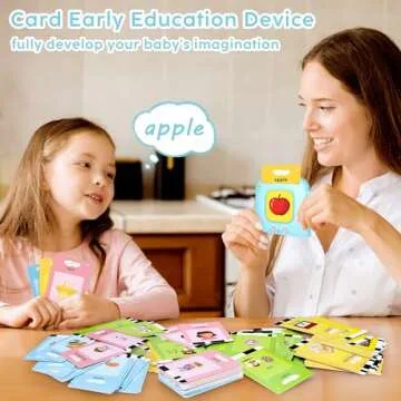 Kids Toddler Talking Flash Cards with 240 Sight Words,Montessori Toys,Speech Therapy,Autism Sensory Toys,Learning Educational Gifts for Age 1 2 3 4 5 Years Old Boys and Girls