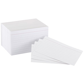 Amazon Basics Heavy Weight Ruled Index Cards, 300 Count