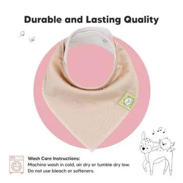 8-Pack Organic Baby Bandana Drool Bibs for Girls - Super Absorbent Baby Bibs for Baby Girls, Baby Boys, Soft Cotton Bandana Bibs, Baby Drool Bib,Teething Bibs for Infant,Toddler,Bib Girl(Muted Pastel)