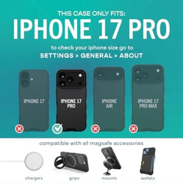 Smartish iPhone 17 Pro MagSafe Gripmunk Case - Protective & Slim