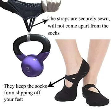 No Show Hospital Slipper Socks for Yoga and Barre