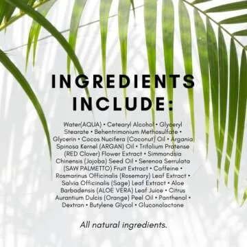 TruePure Argan Oil Hair Mask Conditioner for Dry Damaged Hair - Deep Conditioning Hydrating Hair Repair Treatment with Coconut, Caffeine, Jojoba - Stronger, Thicker & Fuller Hair Growth - 8oz