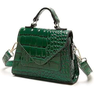 FRANSHION handbags for women，mini purses for women，cute small purse,small crossbody bags for women trendy（greener）