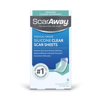 ScarAway Advanced Clear Silicone Scar Sheets - Proven Scar Treatment and Prevention