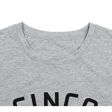 Cinco De Drinko Graphic Cute T Shirt for Women Letter Print Cinco De Mayo Tees Short Sleeve Casual Tops Grey