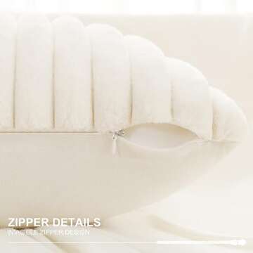 Luxury Pallene Faux Fur Throw Pillow Covers Set of 2