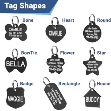 GoTags Personalized Dog Tags with Custom Engraving